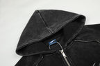 The Patchwork Crest Vintage Hooded Jacket