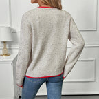 The Cloud Stitch Color Block Cardigan