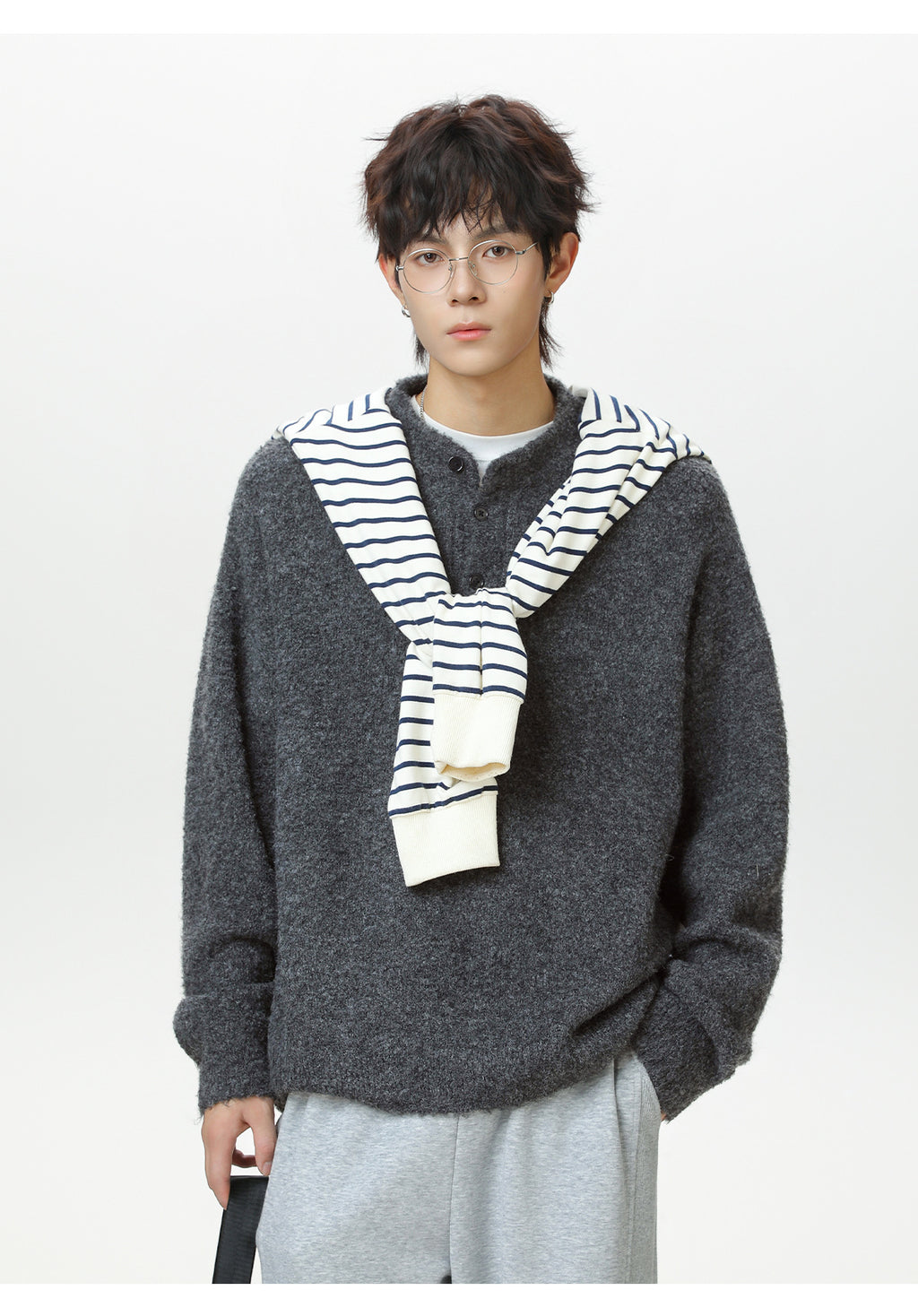 The Moss Harbor Solid Knit Sweater