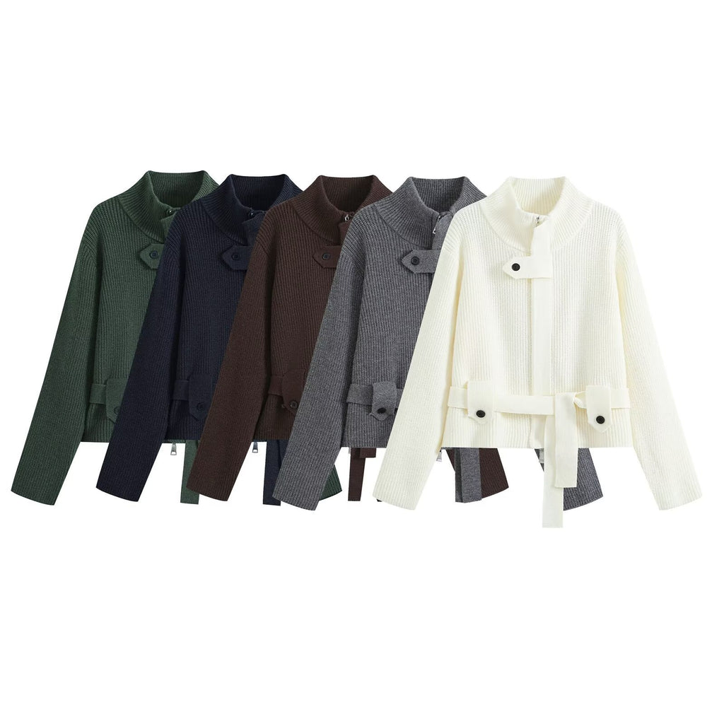 The Harbor Stone Knit Cardigan Jacket
