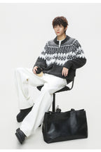 The Ember Row Stand Collar Cardigan
