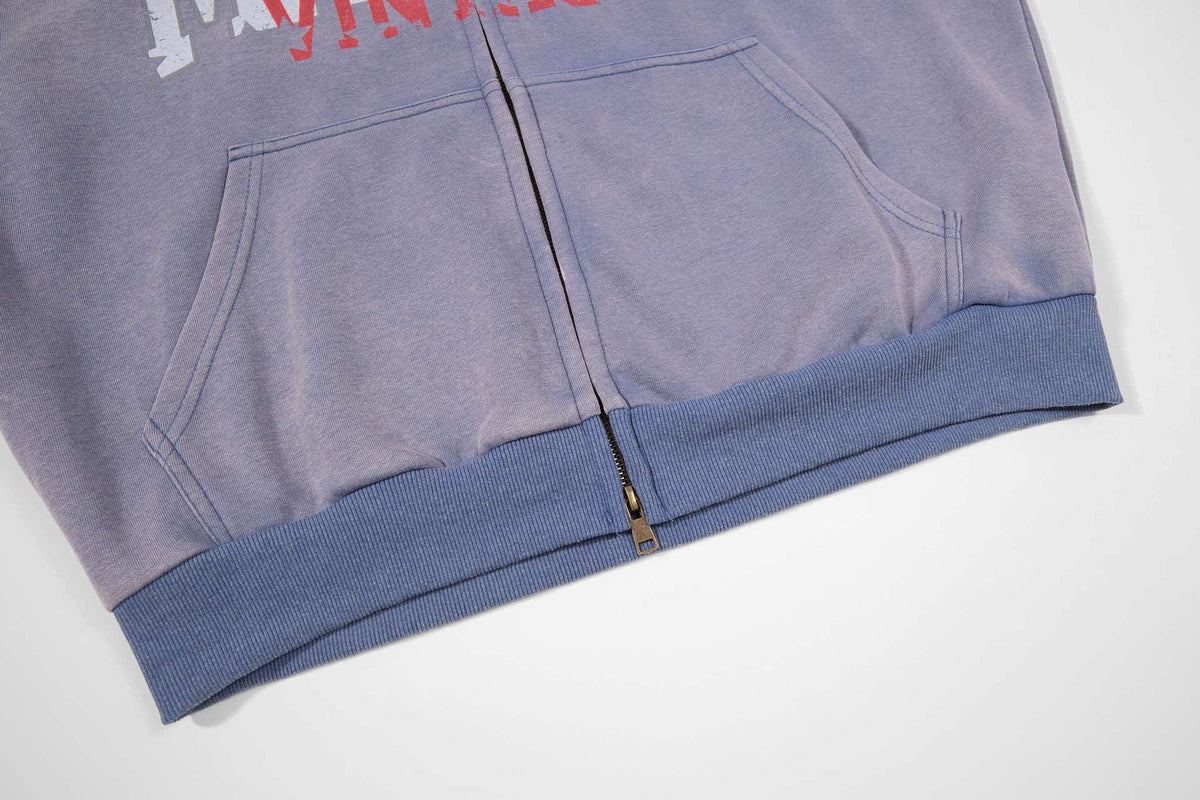 The Retro Script Zip Hoodie