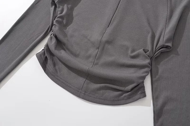The Cocoa Drift Mock Neck Top