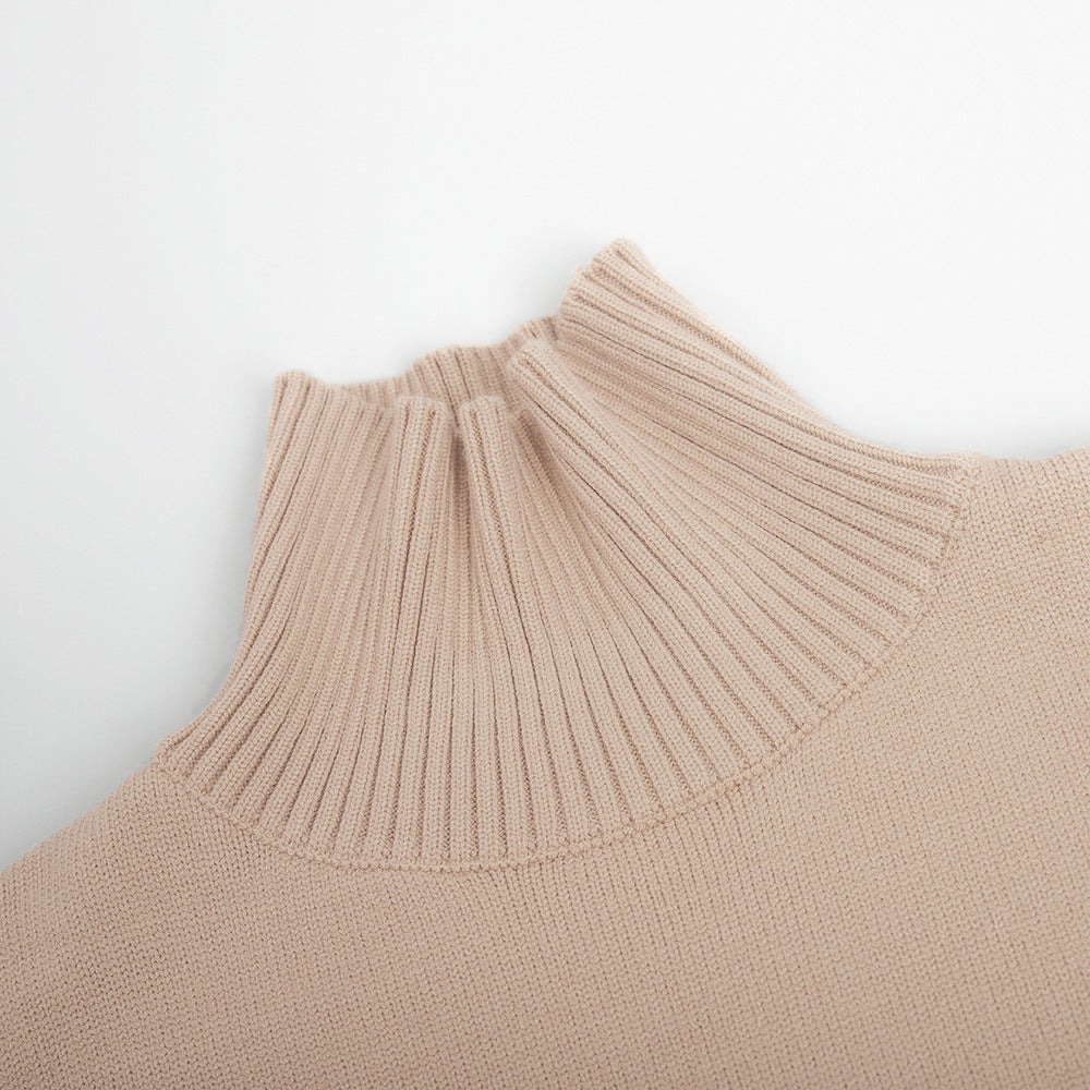 The Ivory Frost High Neck Sweater
