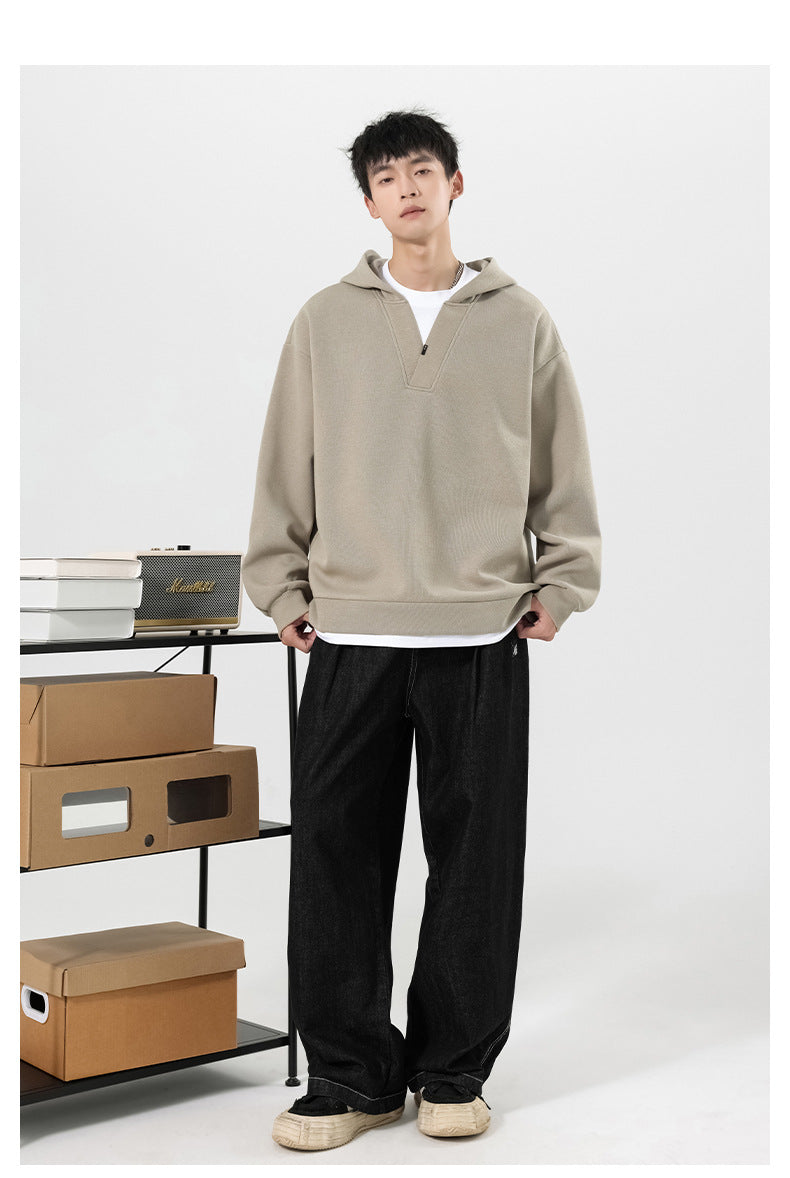 The Layered Drift Faux Two-Piece Hoodie