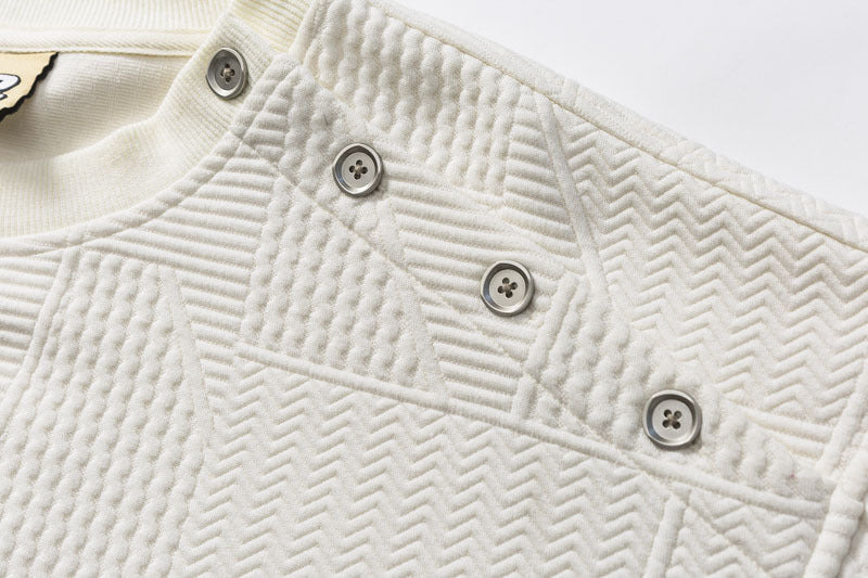 The Ivory Script Embroidered Fleece Sweatshirt