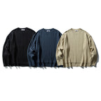 The Midnight Thread Jacquard Round Neck Sweater