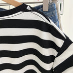 The Monochrome Line Striped Crewneck Sweatshirt