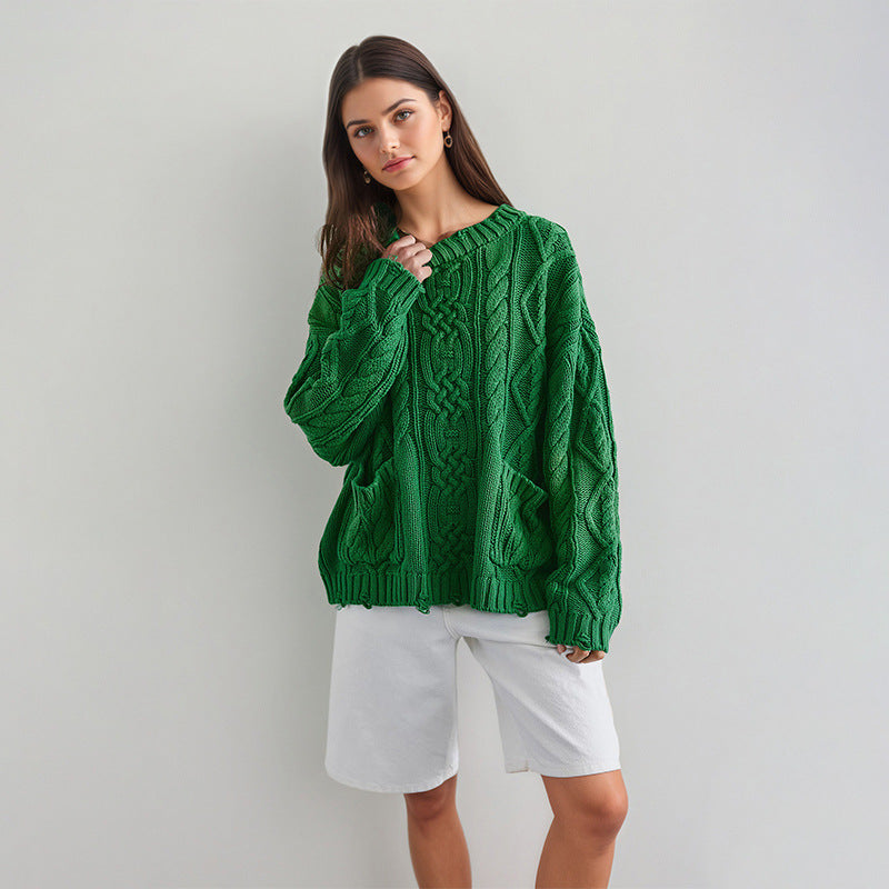 The Meadow Mist Round Neck Sweater