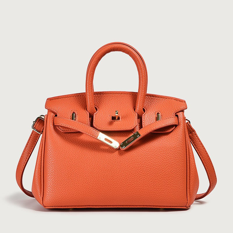 Classic Women’s PU Leather Tote Bag – Luxury Vegan Top Handle Handbag