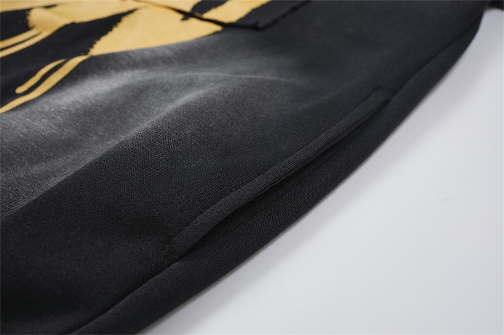 The Static Fade Spray Letter Hoodie