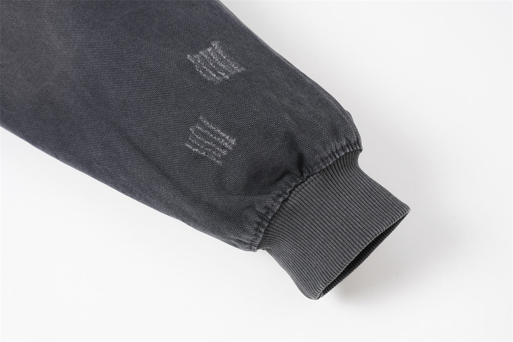 The Ash Worn Distressed Pullover Hoodie