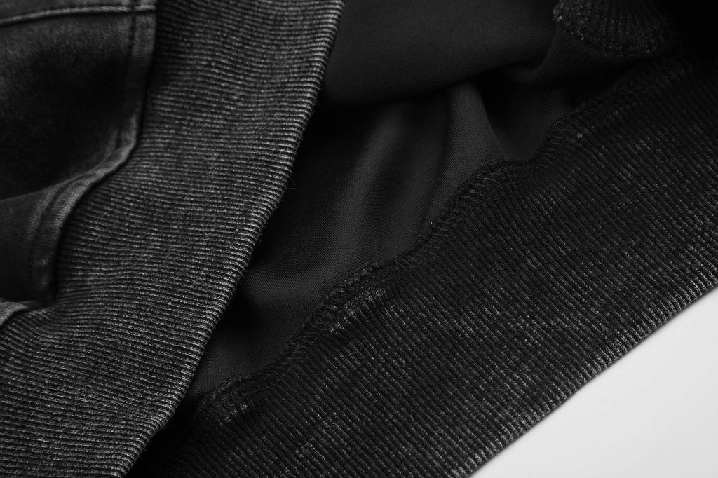 The Patchwork Crest Vintage Hooded Jacket
