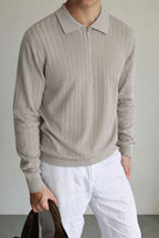 The Alpine Mist Half Zip Sweater