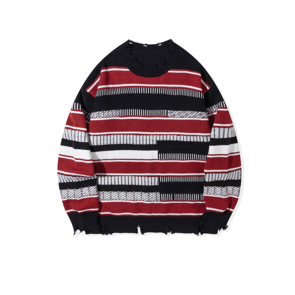 The Monochrome Block Striped Sweater