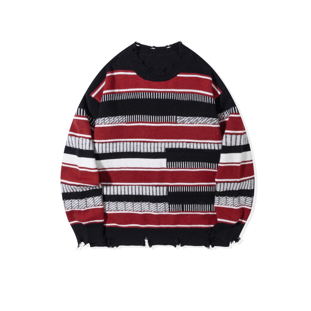 The Monochrome Block Striped Sweater