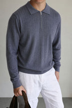 The Alpine Mist Half Zip Sweater