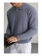The Alpine Mist Half Zip Sweater