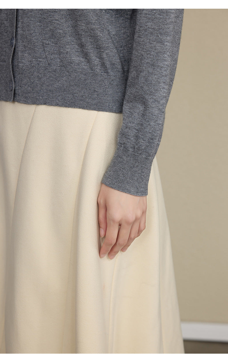 The Petal Thread Embroidered Knit Cardigan