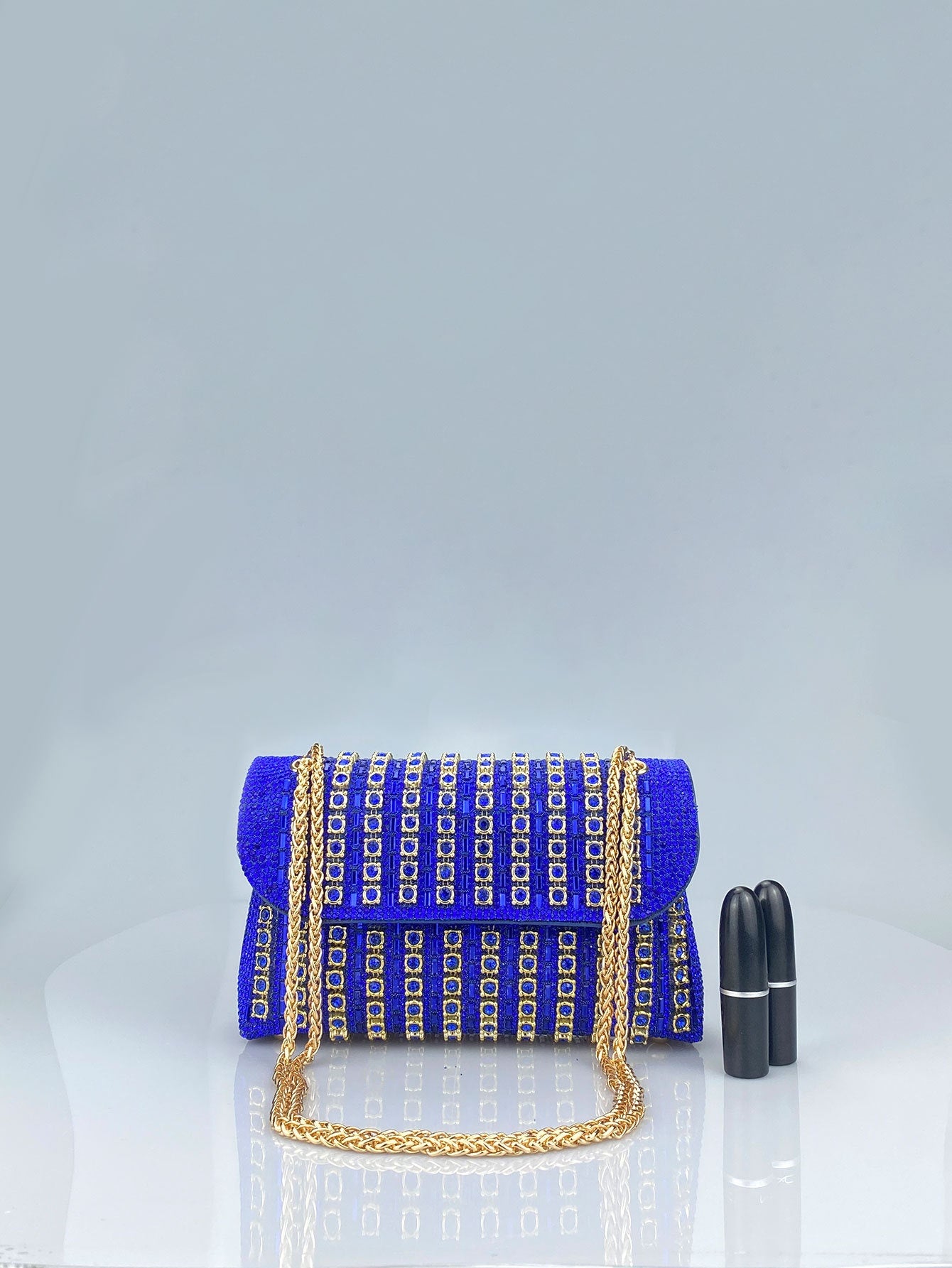 Cheongsam Style Rhinestone Clutch
