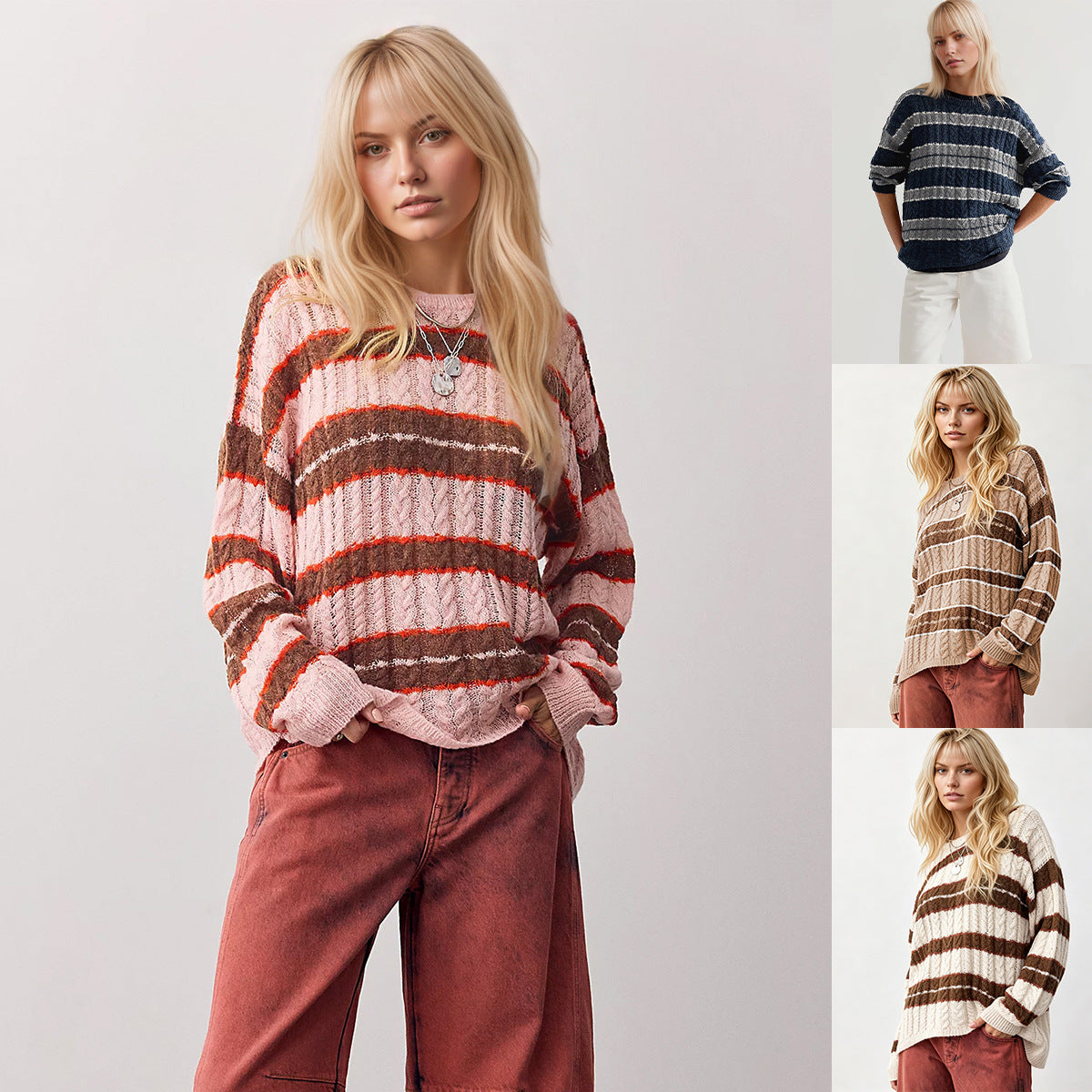 The Regatta Stripe Crew Neck Sweater