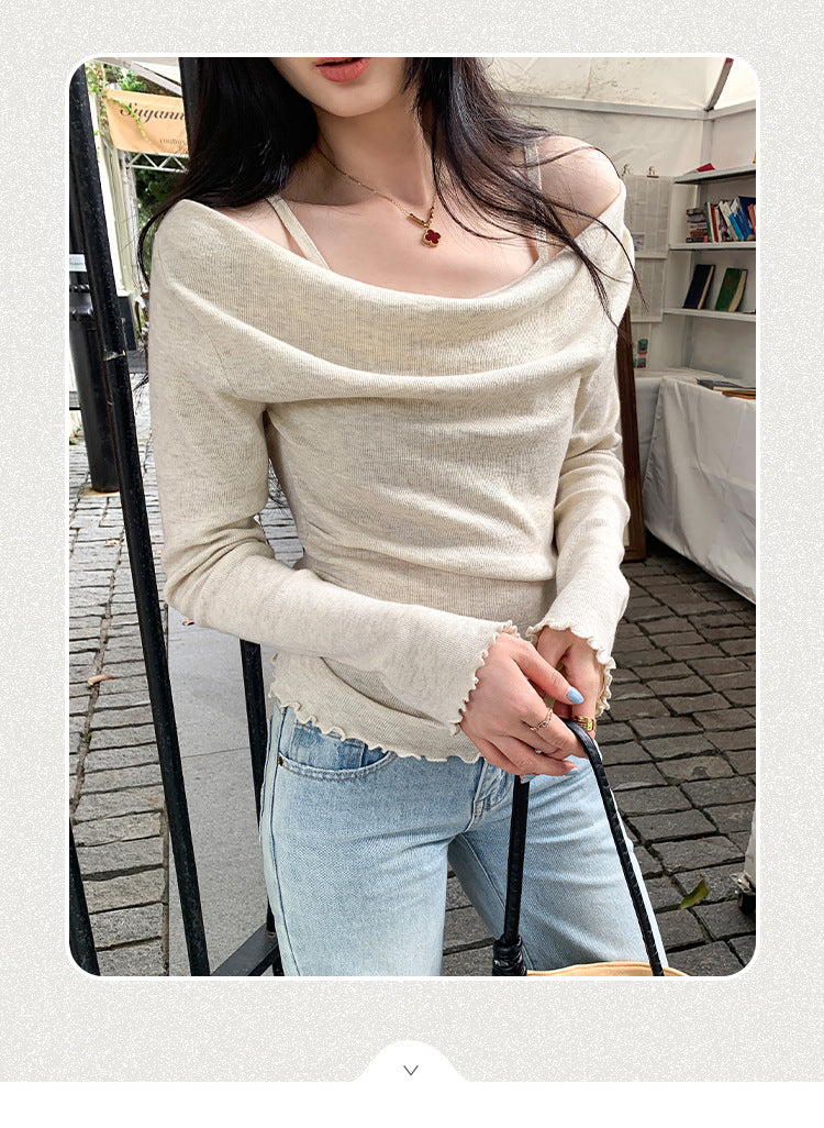 Off-Shoulder Knit Top