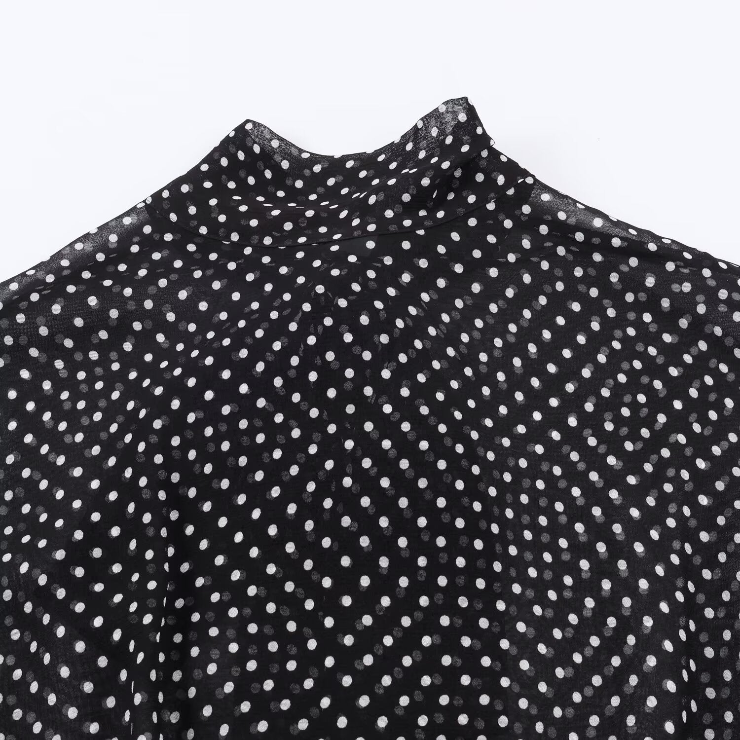 Polka Dot Bow Shirt & Long Skirt Set