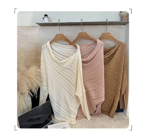 Lazy Chic Long Sleeve Knit Top
