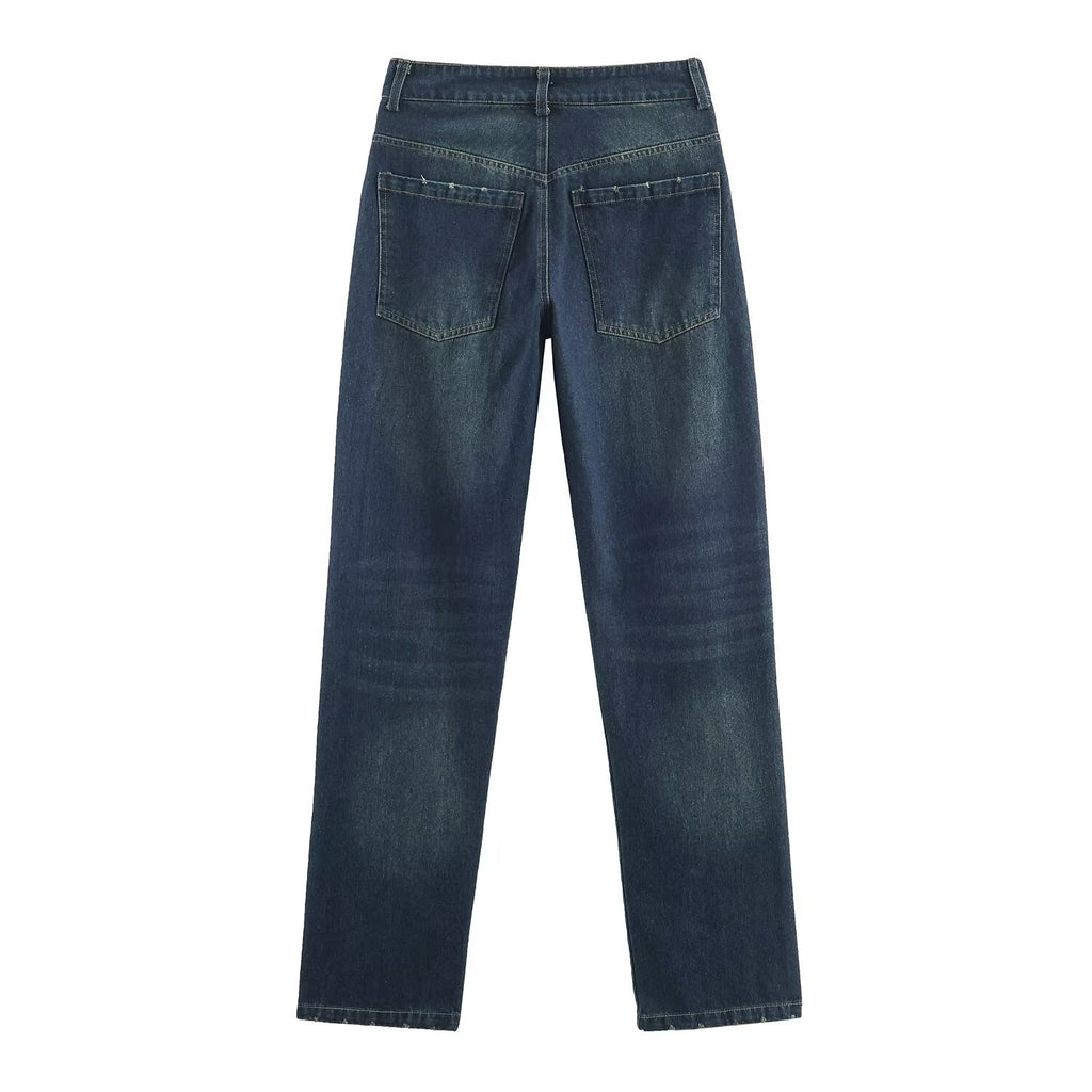 Retro Denim Jacket & Pants Set