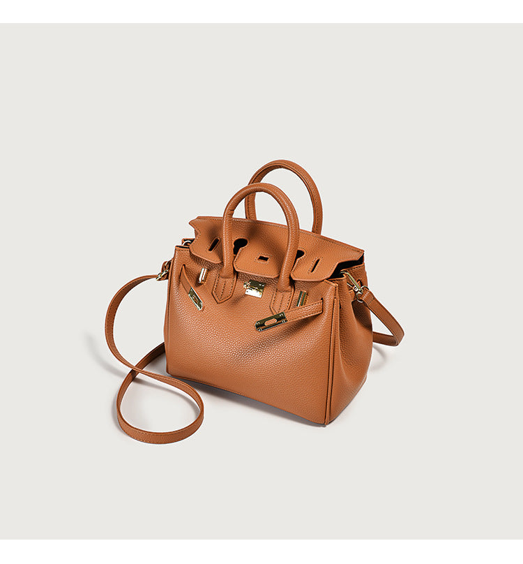Classic Women’s PU Leather Tote Bag – Luxury Vegan Top Handle Handbag
