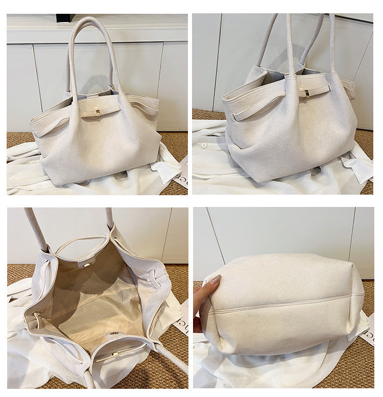 Retro Velvet Women’s Tote Handbag