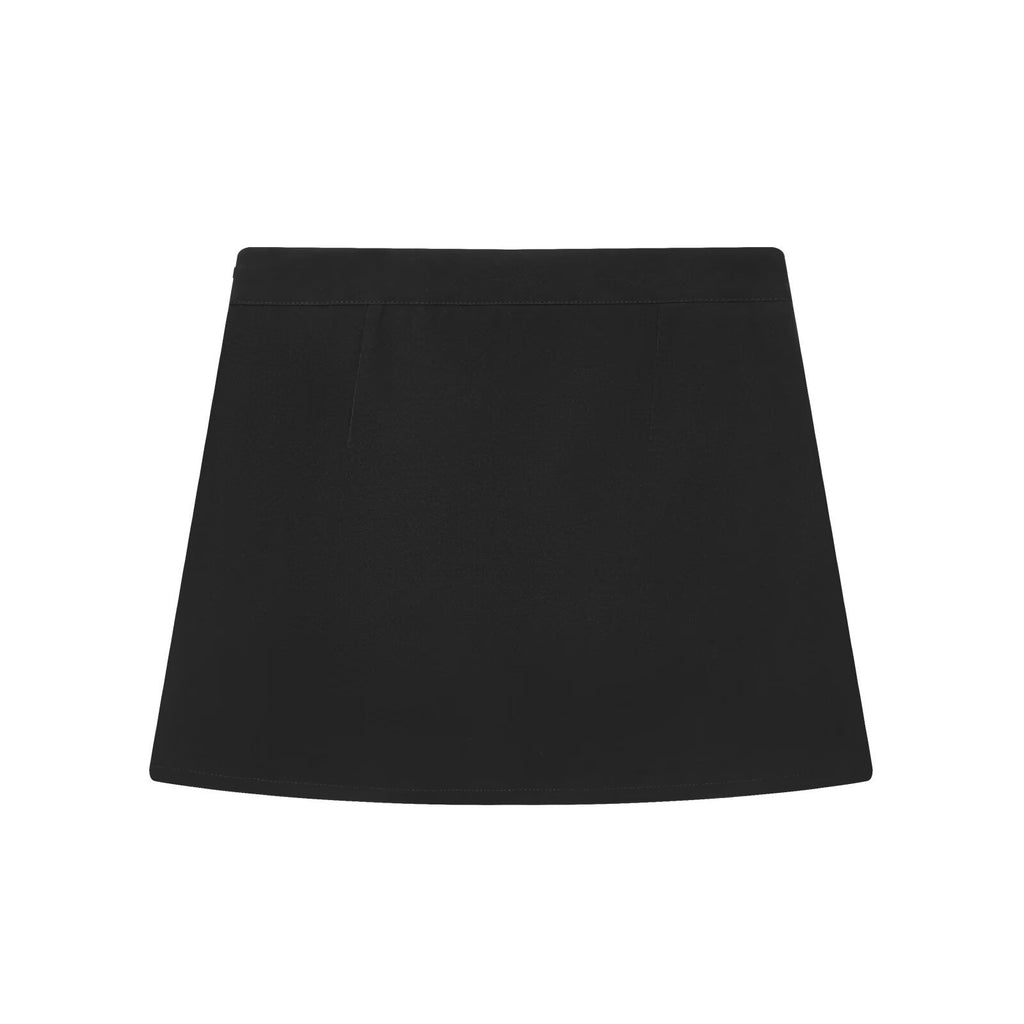 Literary Retro Blazer Skirt Outfit