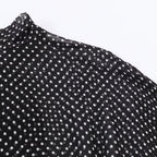 Polka Dot Bow Shirt & Long Skirt Set