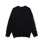 Jacquard Cross Knit Sweater
