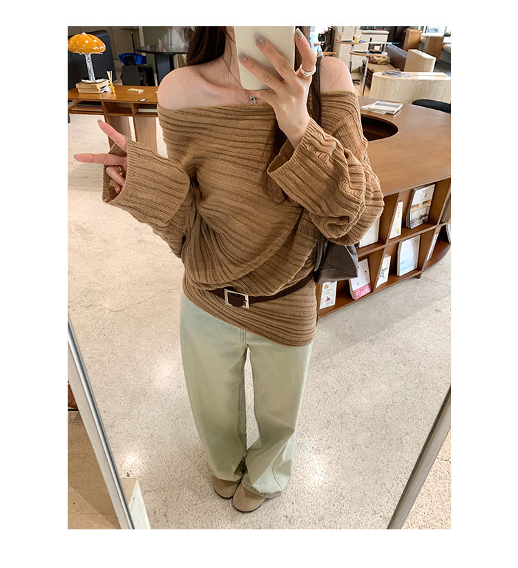 Lazy Chic Long Sleeve Knit Top