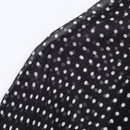Polka Dot Bow Shirt & Long Skirt Set