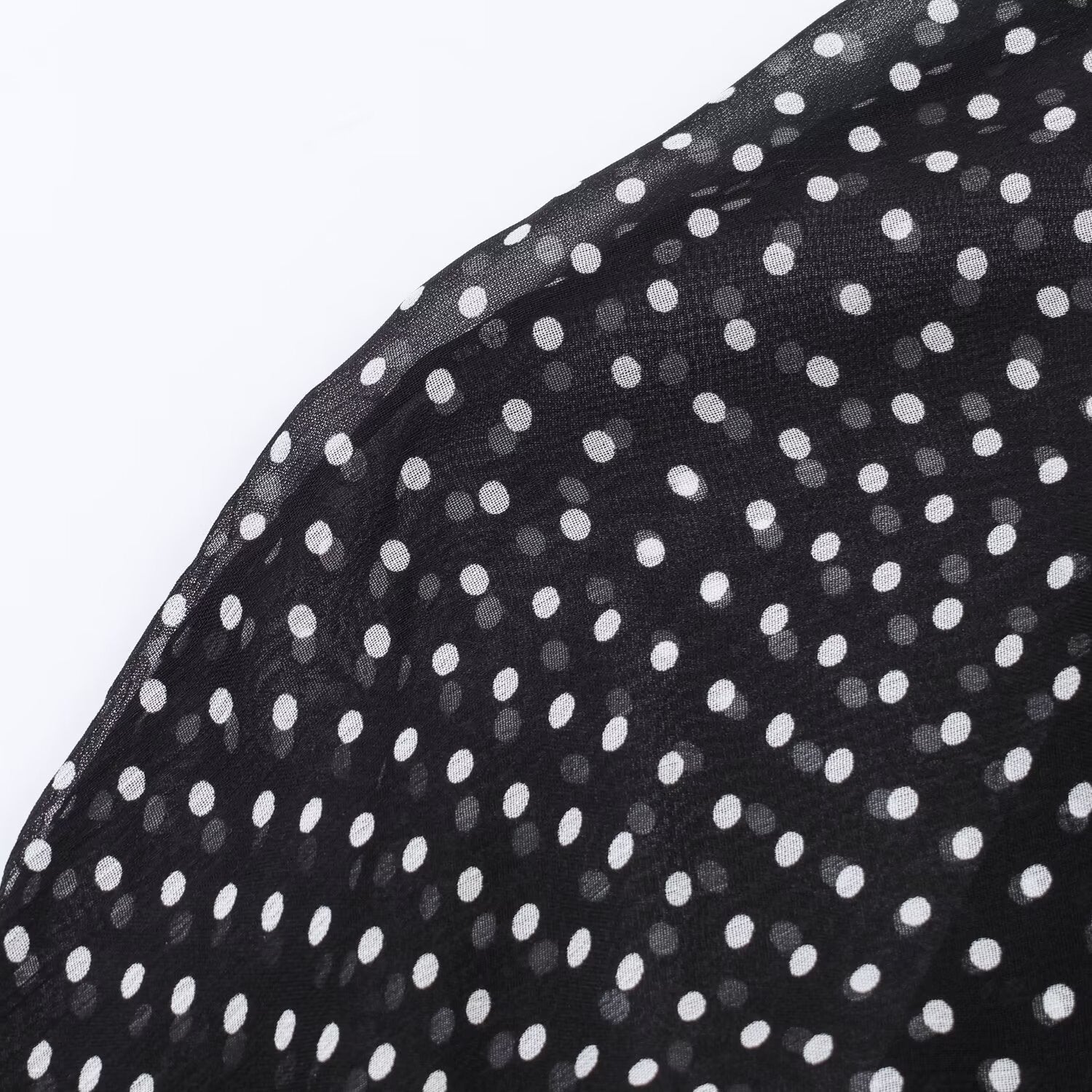 Polka Dot Bow Shirt & Long Skirt Set
