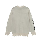 Jacquard Cross Knit Sweater