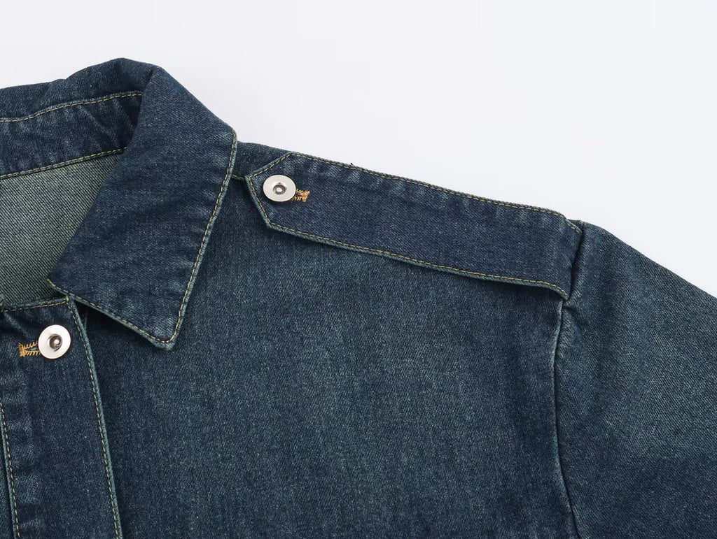 Retro Denim Jacket & Pants Set