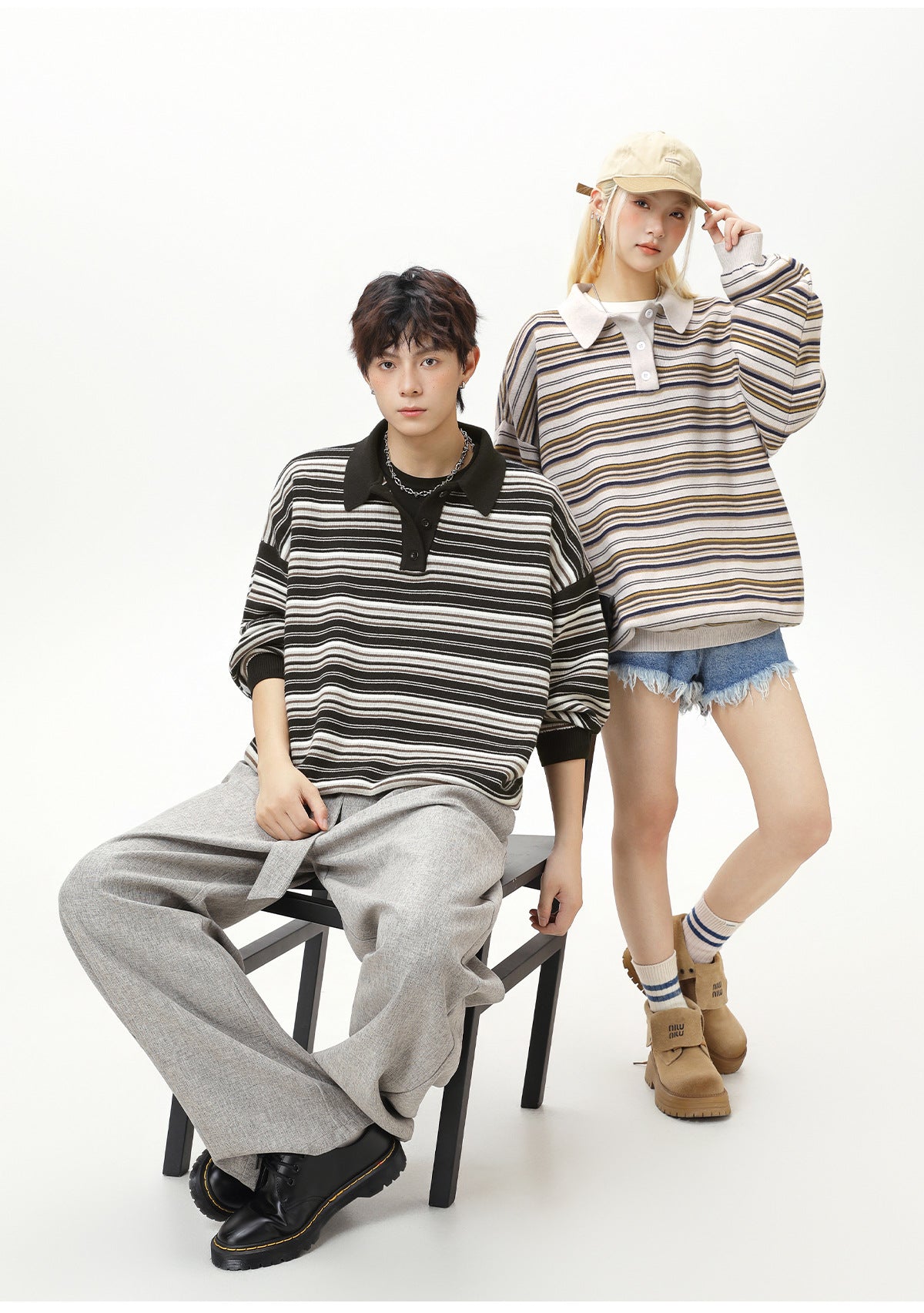 The Camden Stripe Polo Knit