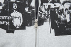 Retro Streetwear Zip Hoodie
