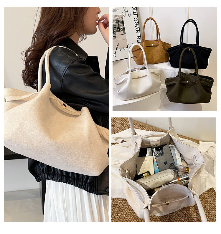 Retro Velvet Women’s Tote Handbag
