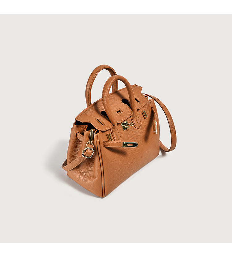 Classic Women’s PU Leather Tote Bag – Luxury Vegan Top Handle Handbag