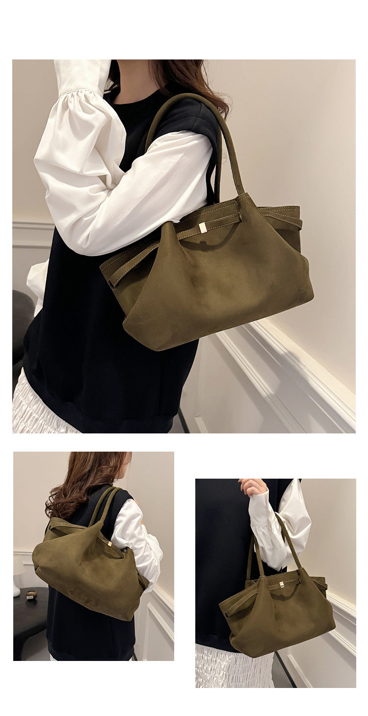 Retro Velvet Women’s Tote Handbag