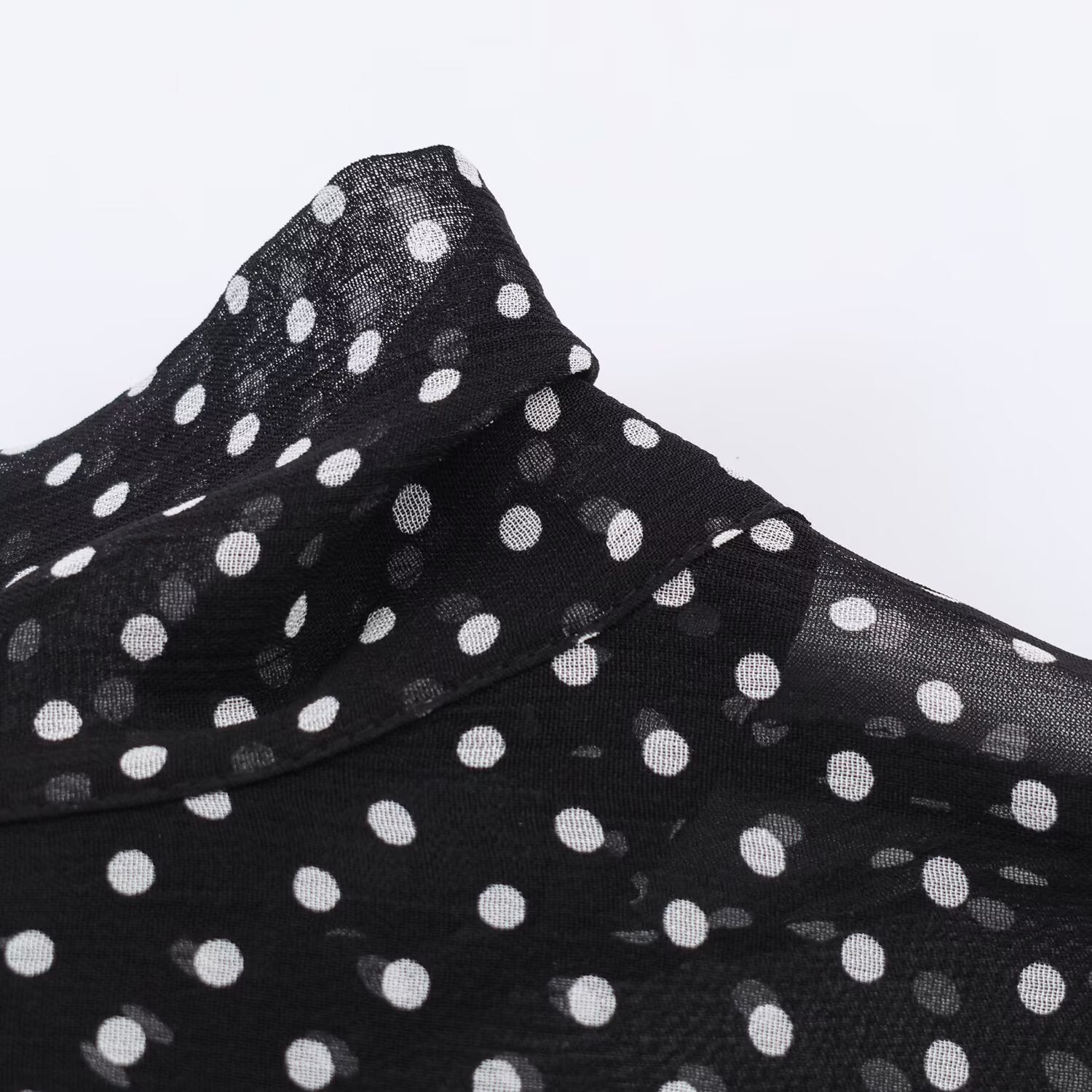 Polka Dot Bow Shirt & Long Skirt Set