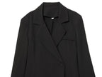 Literary Retro Blazer Skirt Outfit