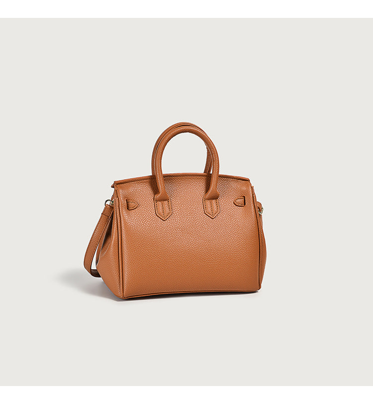 Classic Women’s PU Leather Tote Bag – Luxury Vegan Top Handle Handbag