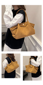 Retro Velvet Women’s Tote Handbag