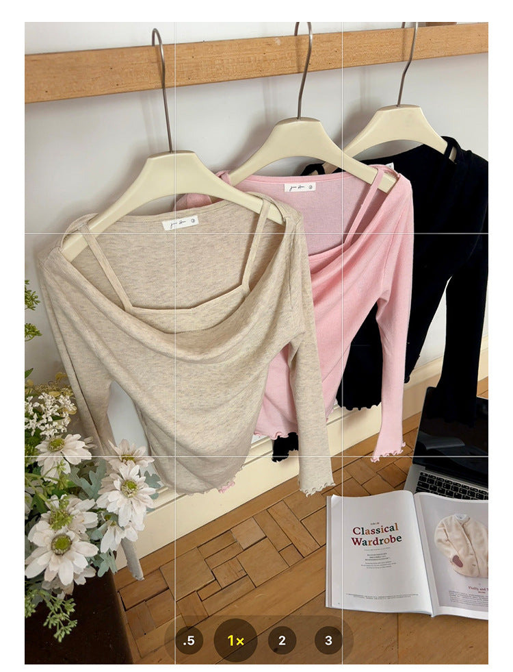 Off-Shoulder Knit Top