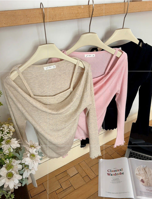 Off-Shoulder Knit Top